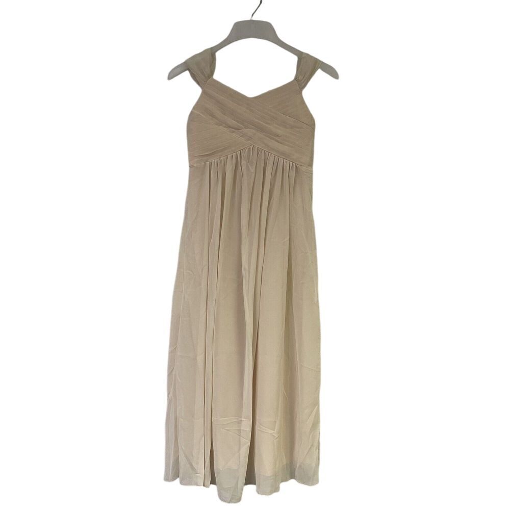 NWT IEFIEL Womens Sz‎ 10 Beige Cocktail Formal Party Dress Sheer w/ Lining